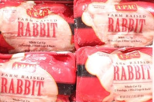 Frozen 2 lb cut up Rabbit Tray $6.47 LB